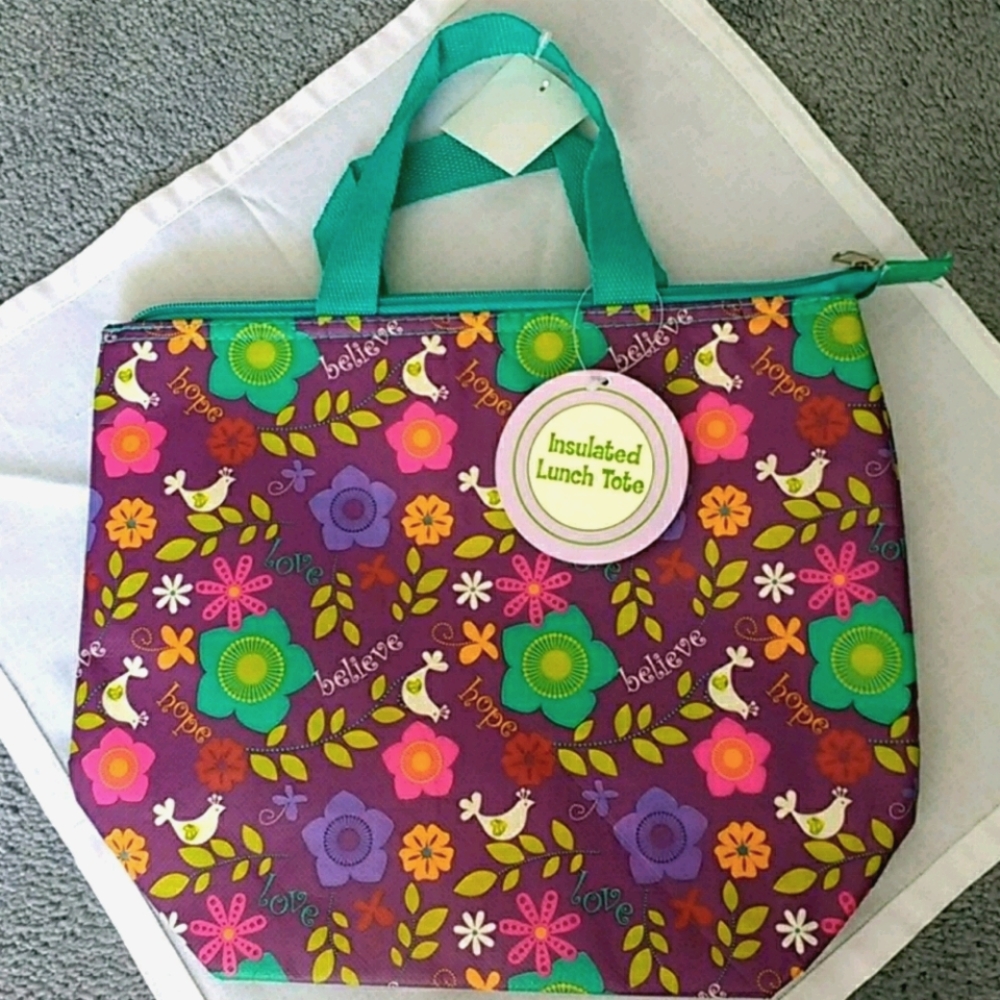 4/$15.00 Insulated lunch tote